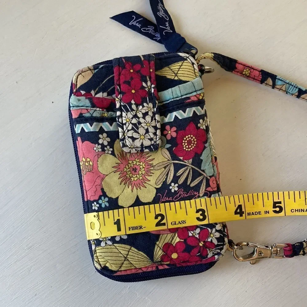 Vera Bradley Floral Happy Trail Carry It All Wristlet